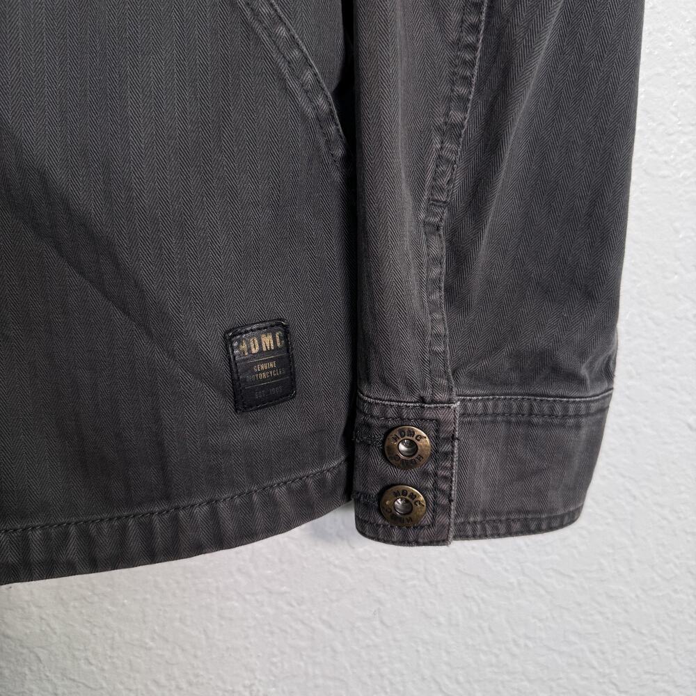 Harley Davidson Shirt Jacket Mens Large Chore Coat Button Up Biker Workwear - Picture 7 of 15